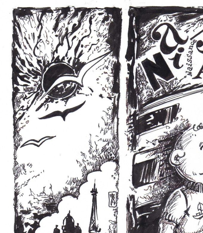 allégorie : la naissance d'un journal - copyright S. Mogère