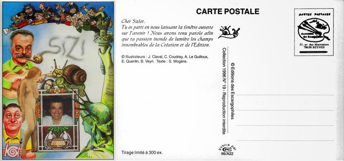 Hommage à un éditeur de cartes postale 1996 (recto-verso)