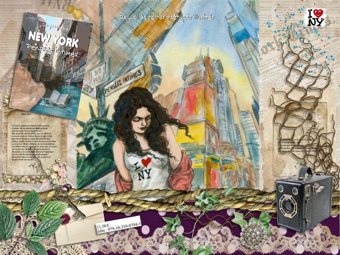 New York - Pensées intimes un recueil de textes poétiques illustrés de Serge Mogère