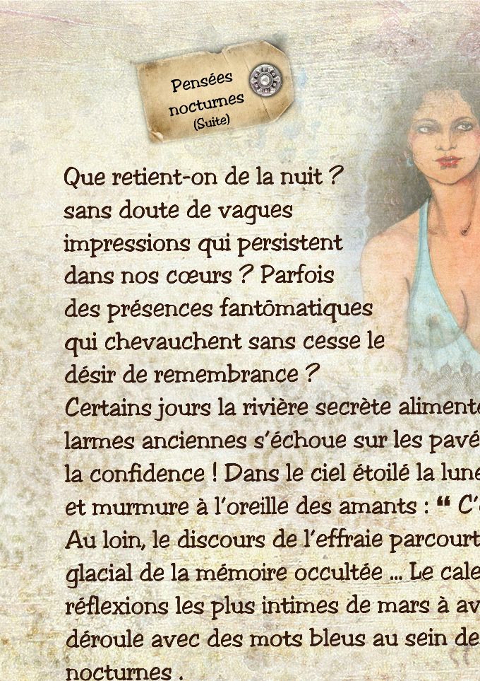  (extrait) Pensées nocturnes