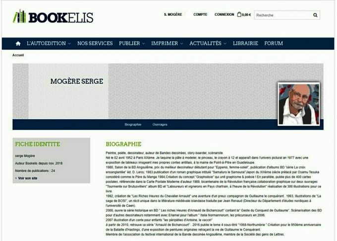 Site BOOKELIS Biblio & publications  Serge Mogère