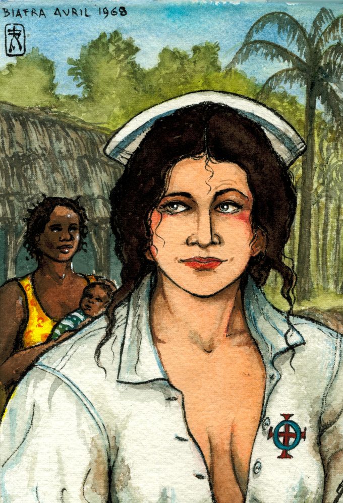BIAFRA - Avril 1968 - infirmière de la fondation Gambier - projet roman Graphique : Les fantômes de la Nuit